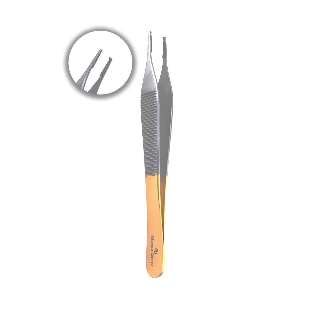 Adson Kocher TC Gold Tweezers – 12cm