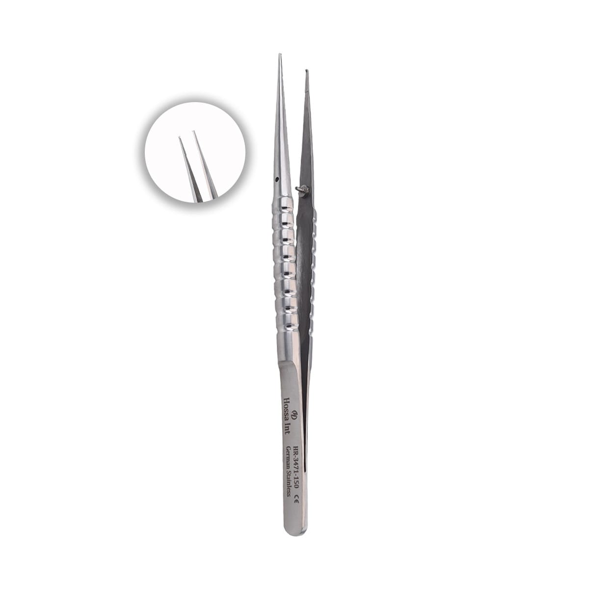 Microsurgical Tweezers – Straight, 1x2 Teeth, 15