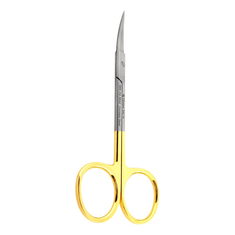 Iris Curved Scissors 11.5cm TC Gold
