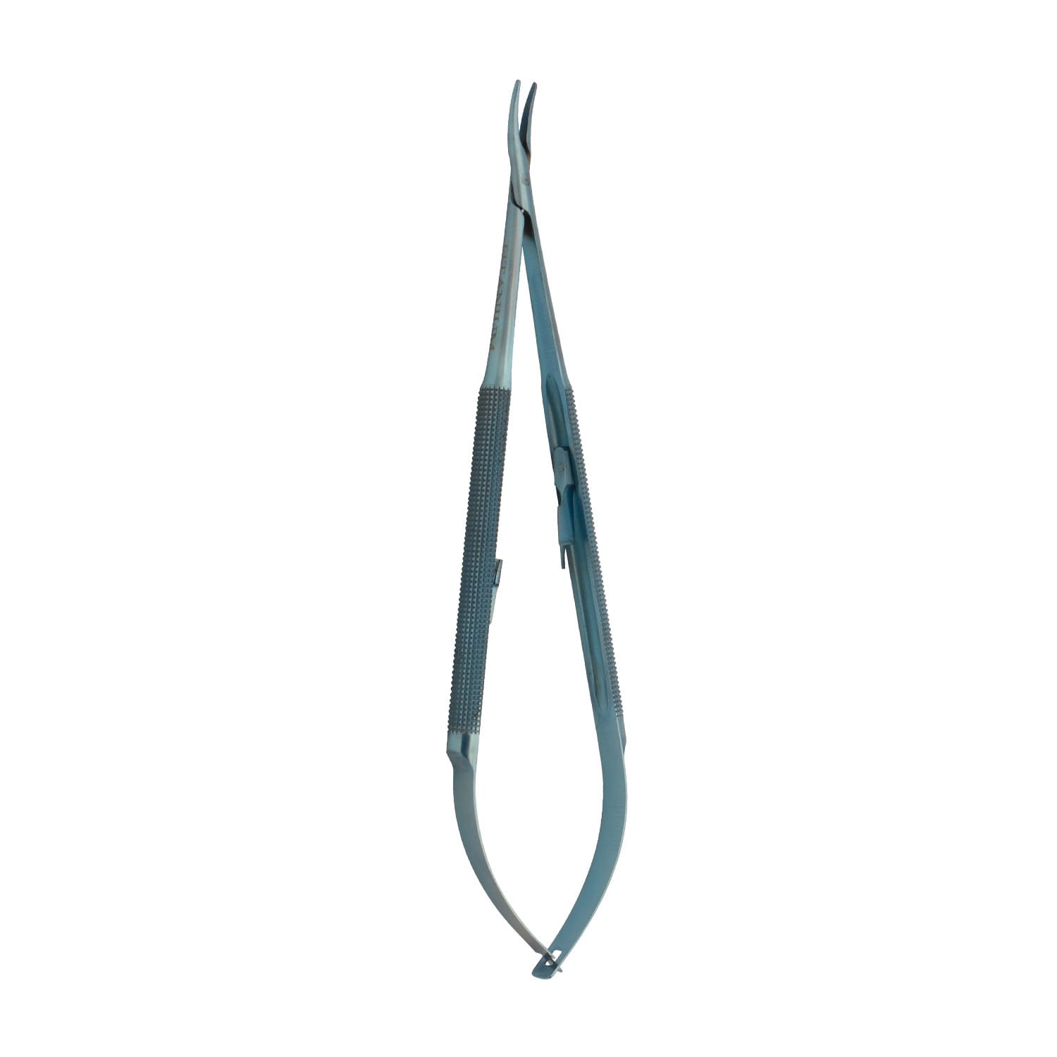 Titanium Microsurgical Needle Holder, curved, 17 c