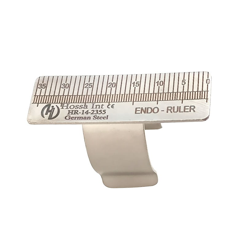 Durable endodontic finger ruler