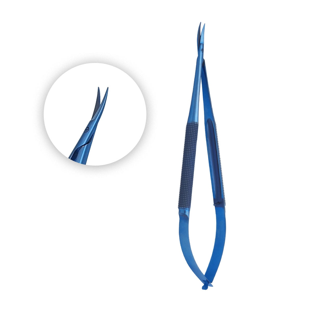 Westcott Titanium Microsurgical Scissors, Curved, 