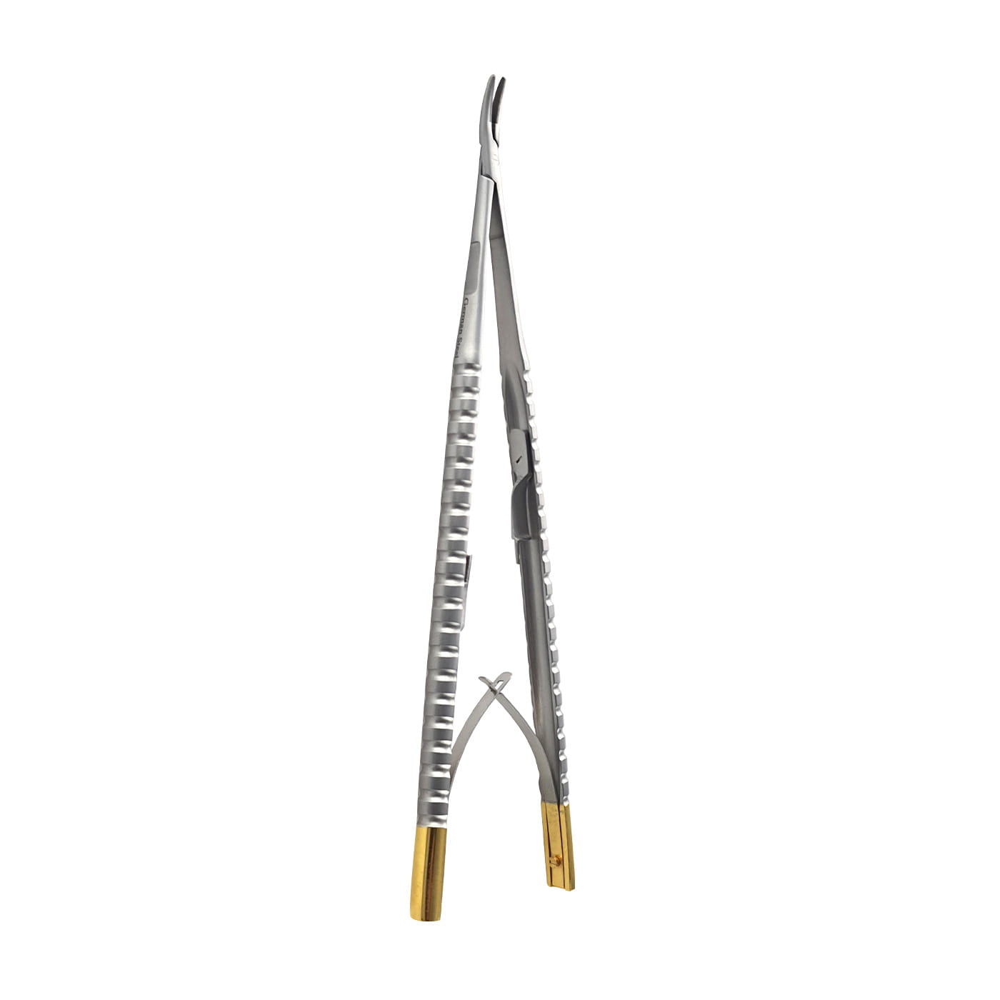 Barraquer Castroviejo TC Gold Needle Holder, Curve