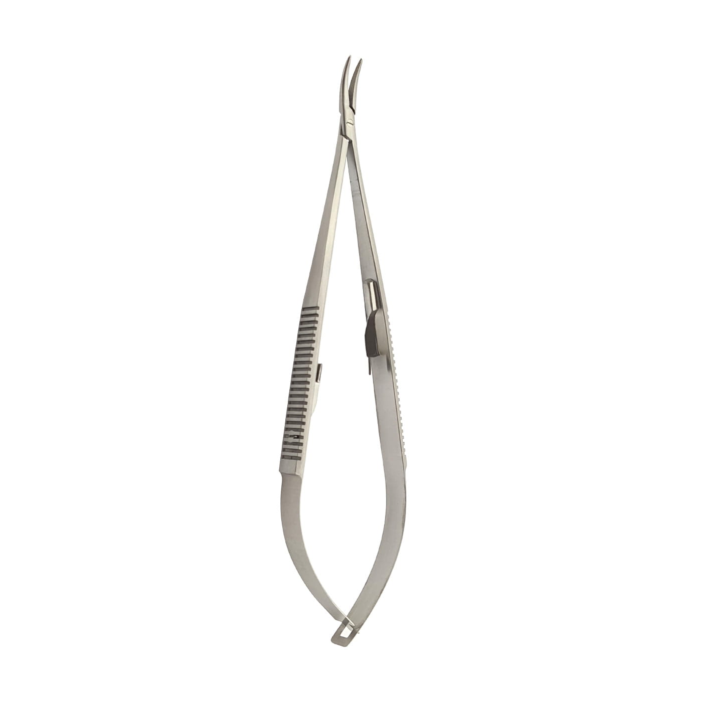Castroviejo Microsurgical Needle Holder, Curved, 1
