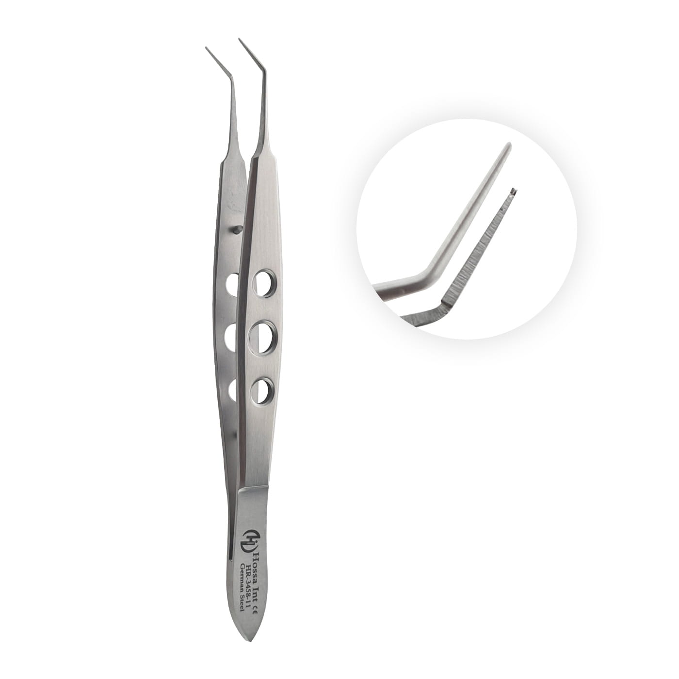 Kelman-McPherson Microsurgical Forceps 1×2 Curved