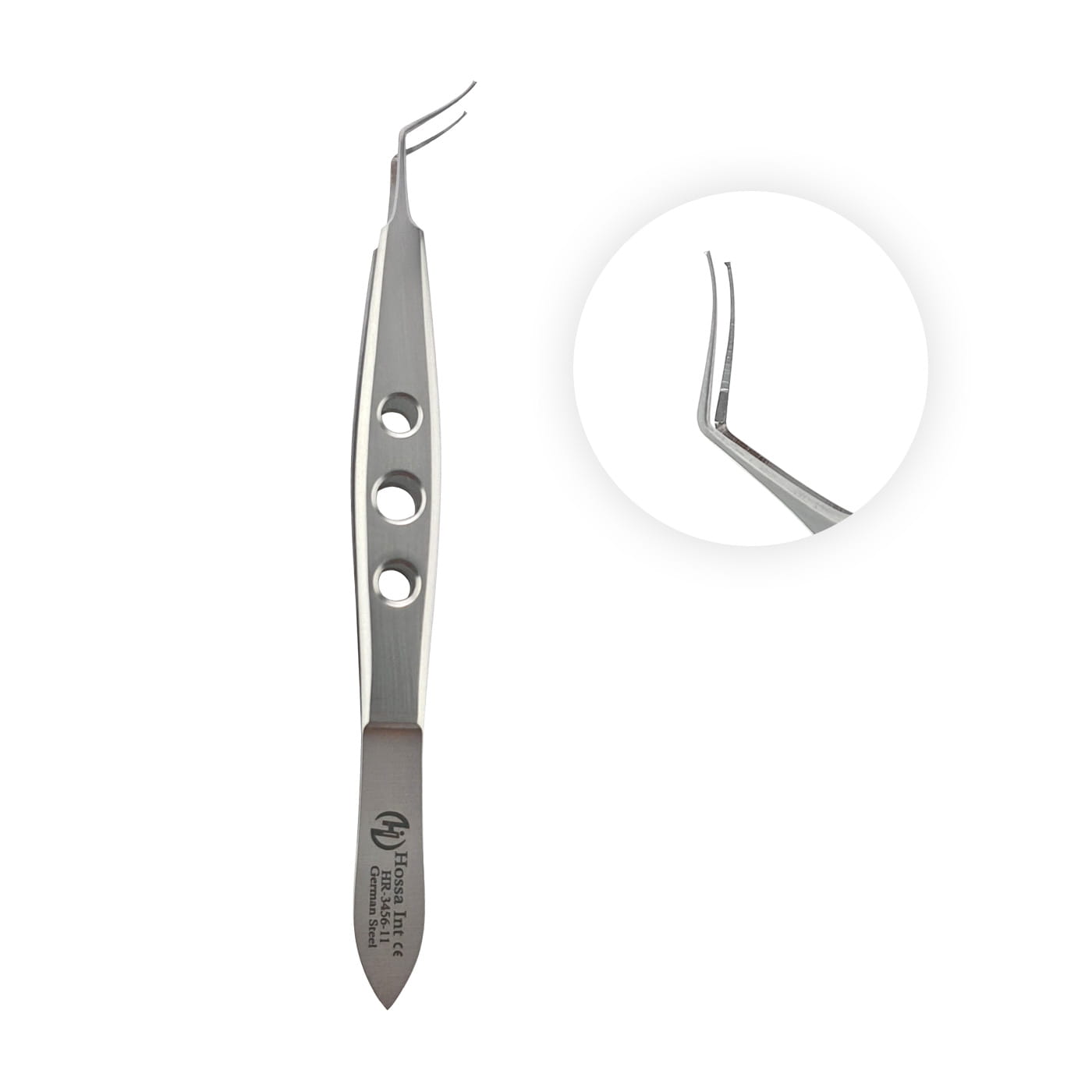 Capsulorhexis Forceps, Ultra-Micro Curved, 11.5 cm