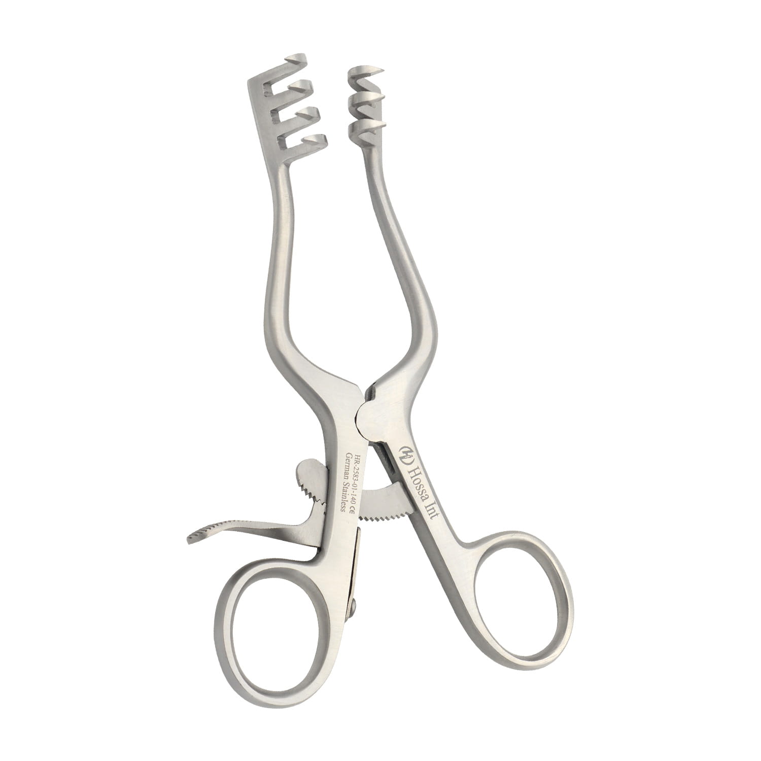 Weitlaner Retractor 4×3 Pointed Teeth, 14 cm
